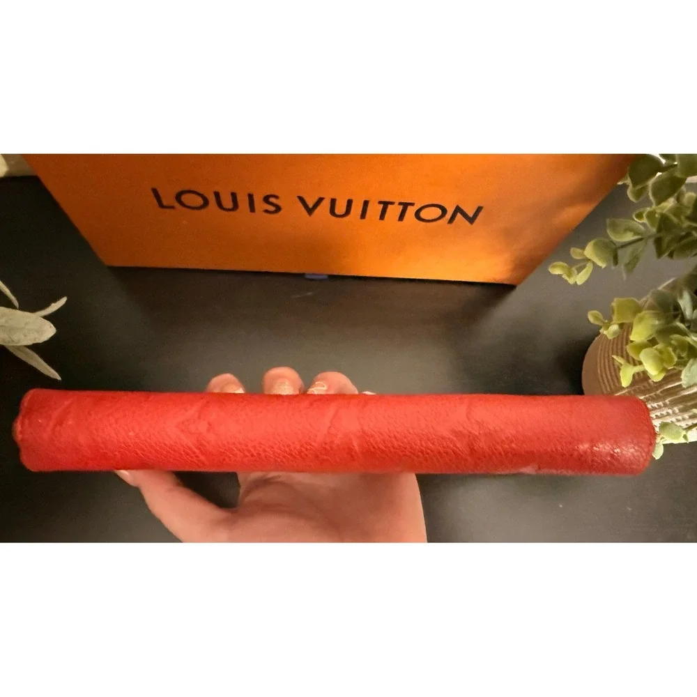 Louis Vuitton‎ Zippy Wallet Monogram Empreinte Leather Red Authentic